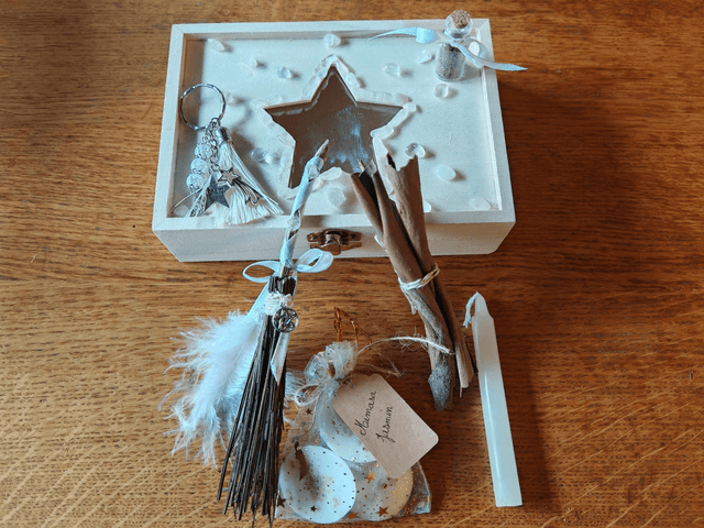 Coffret cristal de roche 