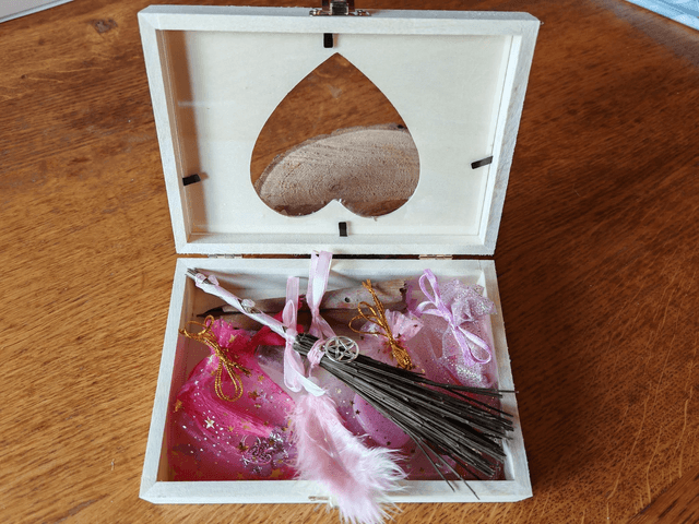 Coffret quartz rose 