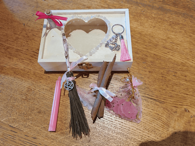 Coffret quartz rose 