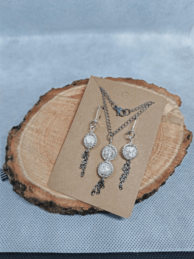 Parure cristal de roche 